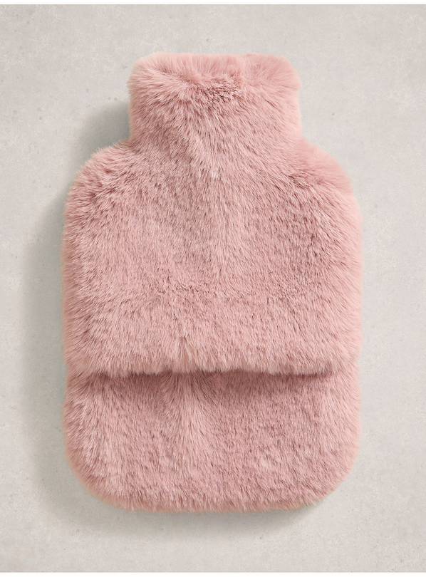 WHITE STUFF Faux Fur Hot Water Bottle One Size